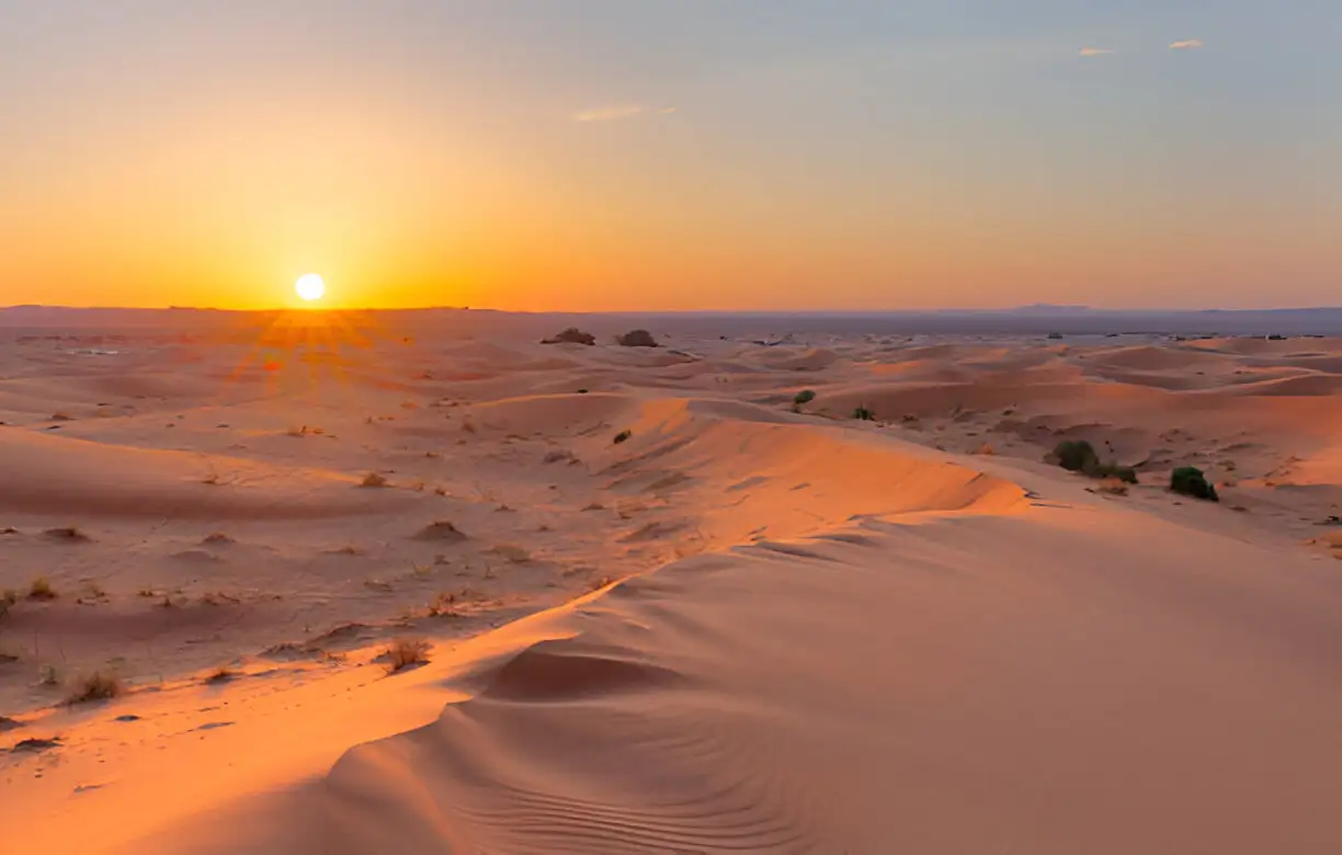 Amanecer en las dunas